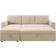 Naomi Home Reversible L-Shape Sleeper Sectional Sofa 84.6" 4 Seater