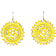 Shein Pair Style Handmade Woven Colorful Crystal Rice Beads Earrings Women Jewelry Suitable For Daily Wear