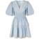 Malina Klänning Elvira V-neck Mini Dress - Blå
