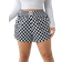 Shein Plus Casual Checkerboard Print Waistband Hem Shorts