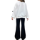 Shein Warm Thermal Lined Butterfly Sweatshirt and Flare Leg Pants Set - Autumn/Winter