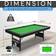 SereneLife 6-Ft Folding Pool Table Portable Billiard Sticks, Balls, Chalk, Brush Pool