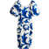 H&M Ladies Blue Balloon-sleeved dress