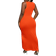 Shein Neuankömmling Slim Fit langes Kleid mit Cut Out Taillenausschnitt und verdrehtem Knoten Ferien & Freizeitkleidung