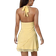 Shein Mesh Halterkleid für Damen in hellem Gelb