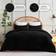 CozyLux Pieces Luxury Fluffy Bedspread Black (259.1x228.6cm)