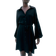 H&M Damen Blusenkleid mit Ballonärmeln Schwarz