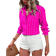 Shein Fashionable Striped Long Sleeve Shirt - Women's