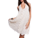 River Island Cream 3D Flower Halter Neck Mini Beach Dress - White