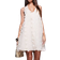 River Island Cream 3D Flower Halter Neck Mini Beach Dress - White
