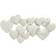 Dunelm White Hearts Metal White Wall Decor 89x45cm