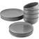 Procook Stockholm Tableware - Charcoal Stoneware Dinner Set 12pcs