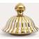 Eadl Striped Ginger Jar Gold/White Dekoration