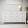 White Painted Wide 6 Marlowe Chest of Drawer 150x82cm