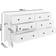 White Painted Wide 6 Marlowe Chest of Drawer 150x82cm
