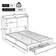Fairmont Park Upholstered Bed Storage Bed With 2-in-1 Drawer Velvet Dark Gray 142x198cm