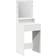 vidaXL White with Led Lights 50 x 41 x 135 cm Dressing Table 50x41cm