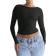 Shein Sexy Backless Long Sleeve Top
