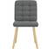 vidaXL Esszimmerstühle 2 Stk Dunkelgrau Stoff Esszimmerstuhl 86cm 2Stk.