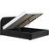 Flair Alba Black Velvet Ottoman 165x221cm