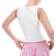 Pull&Bear Formgivende Racertop - Hvid Polyamid