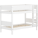 Flexa White Køjeseng Med Riller 90x200 Cm Hvid Våningssäng 110x210cm