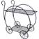 mysmartbuy Metal Garden Cart Plant Stand H73 x W70 x D34 cm