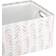 Mainstays Mainstays Pink Blush Leaf Canvas Storage with Handles Basket 15"