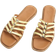 River Island Womens Yellow Strappy Flat Sandals