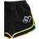 Shein Girls Tie Dye Heart Print Tee & Contrast Binding Shorts
