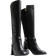 River Island Womens Black Heeled High Leg Boots Black
