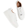 River Island Womens White Wide Fit Platform Lace Up Trainers Wide Fit