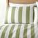 Catherine Lansfield Cove Stripe Reversible Set Duvet Cover Green (230x220cm)