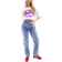 Topshop Hourglass Jeans Med Vida Ben - Mellanblå