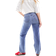 Topshop Hourglass Jeans Med Vida Ben - Mellanblå
