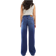 Pull&Bear Hög Midja Jeans Med Vida Ben - Mörkblå
