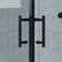 Aquariss Square Corner Entry Enclosure Matt Black 1000x1000 1000x1900mm