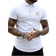 Shein Men'S Short Sleeve Polo Shirt With Letter & Crown Pattern