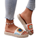 Shein Stil Damen flache Sandalen, 2024 neue Damenhausschuhe