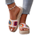 Shein Stil Damen flache Sandalen, 2024 neue Damenhausschuhe