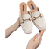 Shein Vintage French Backless Loafers Brown Slip On Flat Mules For Women