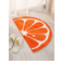 Shein pc xcm xinch Fruit Pattern Mat Soft Orange 40x60cm
