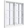 Sparvinduer BH0212 Aluminium, Træ Sidehængt vindue Vindue med 2-lags glas 82x67cm