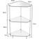 Hjørnehylde I Gennemsigtig Plast 30 x 30 x 65 cm Reolsystem 30x65cm