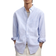 H&M Regular Fit Oxford Shirt - Light Blue/Striped