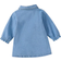 Shein Infant Girls Casual Versatile Washed Blue Denim Dress With Cartoon Graphic Printed Hem Ruffles Autumn Winter New Arrival