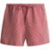 H&M Linen Blend Drawstring Shorts - Red/Striped