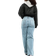 ASOS DESIGN Hourglass Mellanblå dad jeans med vida ben