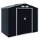 OutSunny Metal Garden Storage Shed 7 x 4ft Dark Grey (Building Area )