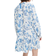 H&M Patterned Viscose Dress - White/Blue Floral